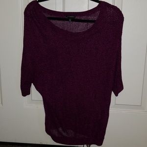 Express Short sleeve purple sweater